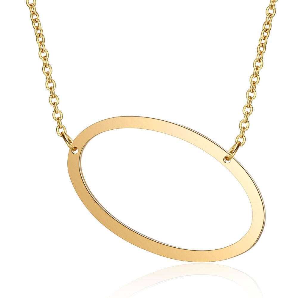 Letra Inicial Large Necklace (18K Gold Plated)