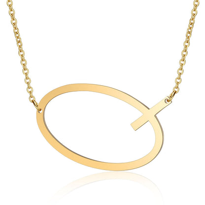Letra Inicial Large Necklace (18K Gold Plated)