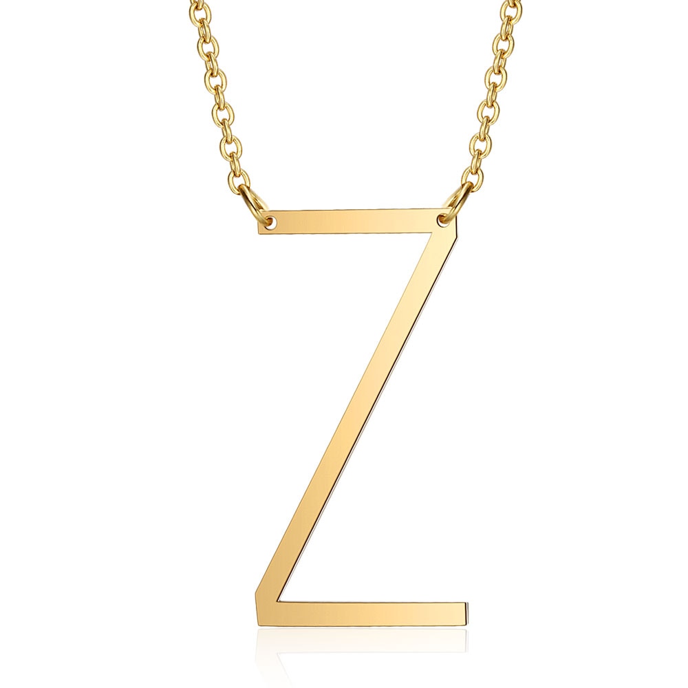 Letra Inicial Large Necklace (18K Gold Plated)