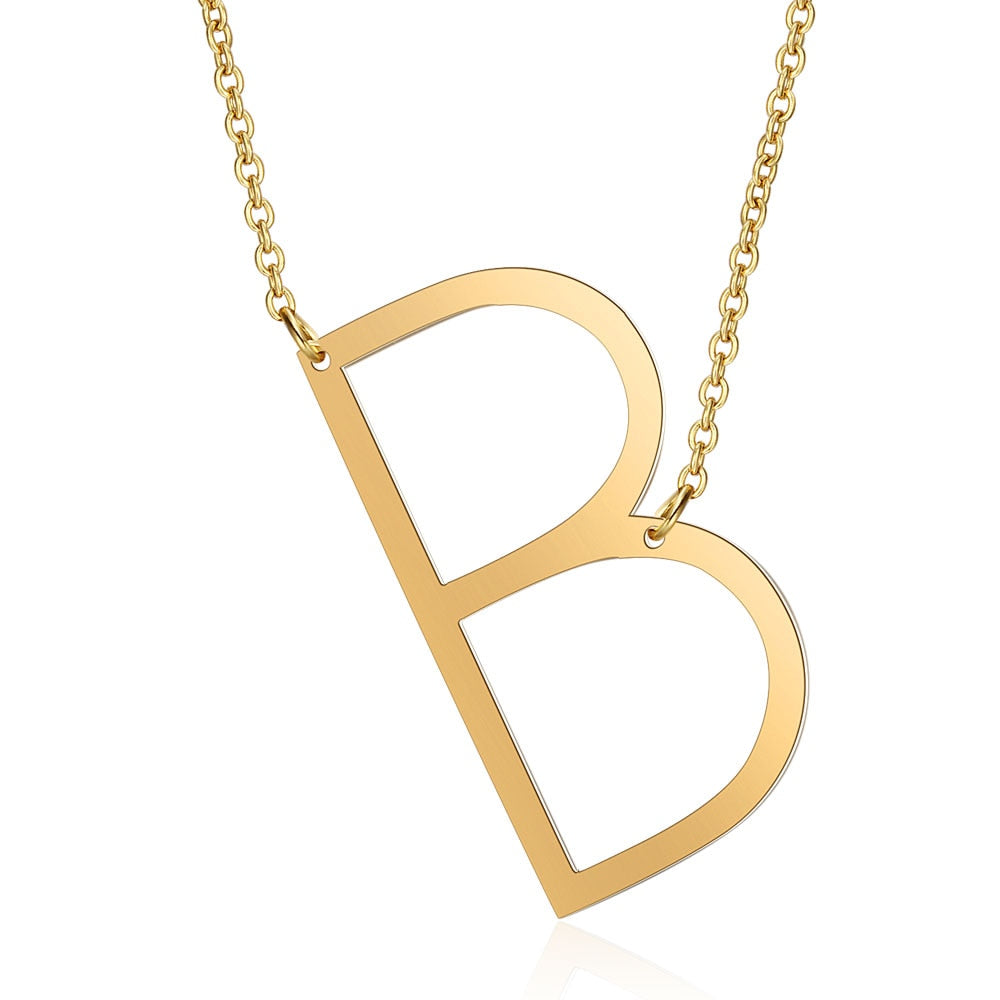 Letra Inicial Large Necklace (18K Gold Plated)