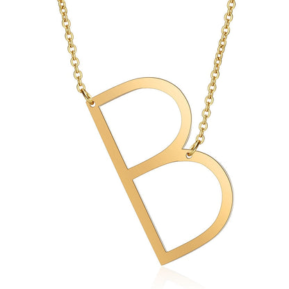Letra Inicial Large Necklace (18K Gold Plated)
