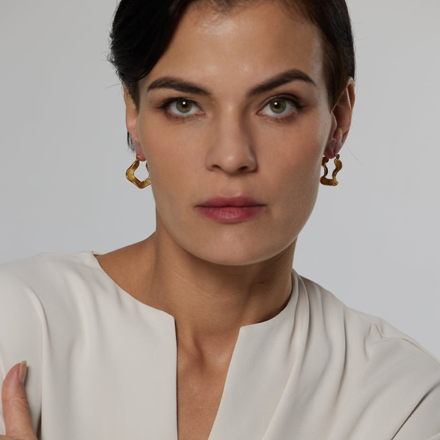 Aro Irregular Allegra Earring (18K Gold Plated)