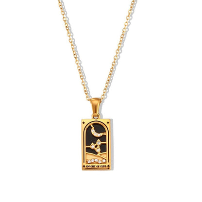 Collection Tarot - Necklaces with Pendants of the Cartas (18K Gold Plated)