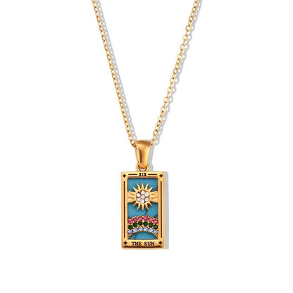 Collection Tarot - Necklaces with Pendants of the Cartas (18K Gold Plated)