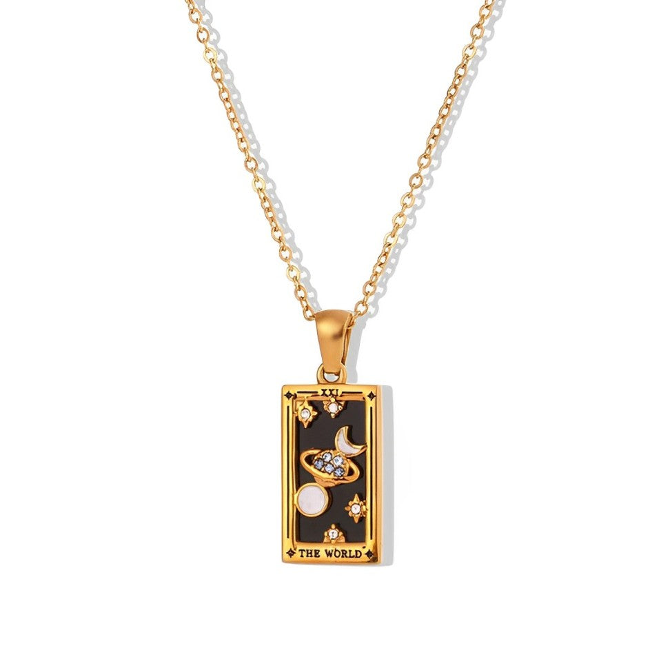 Collection Tarot - Necklaces with Pendants of the Cartas (18K Gold Plated)
