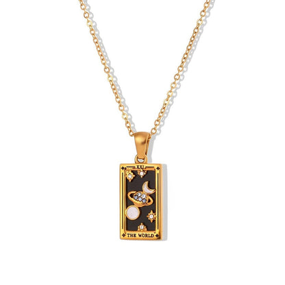 Collection Tarot - Necklaces with Pendants of the Cartas (18K Gold Plated)