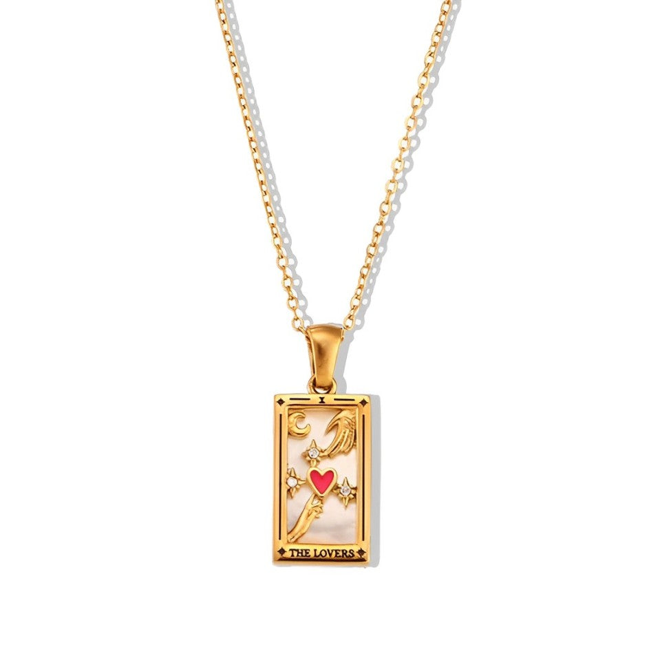 Collection Tarot - Necklaces with Pendants of the Cartas (18K Gold Plated)