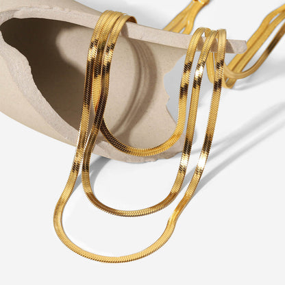Malla in Triple Capa Necklace (18K Gold Plated)
