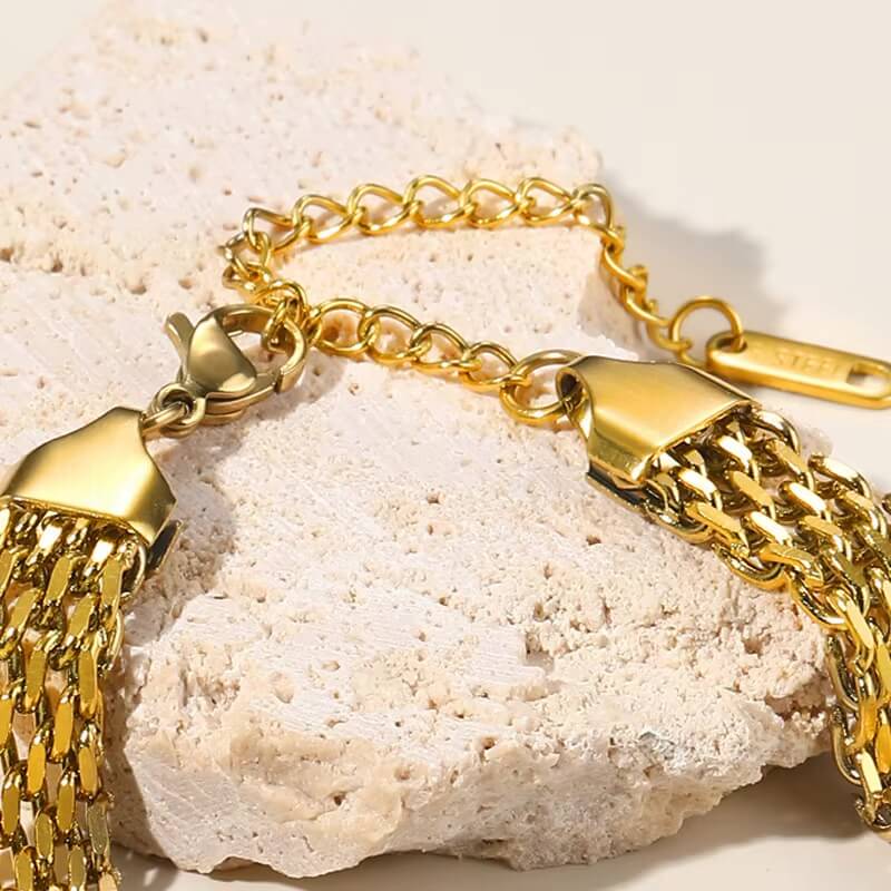Malla Elegant Bracelet (Gold Plated)