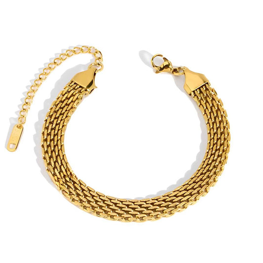 Malla Elegant Bracelet (Gold Plated)