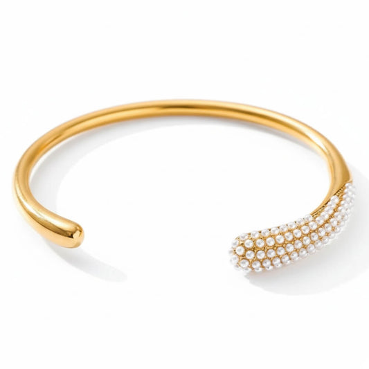 Spike Pearls Bracelet (18K Gold Plated)