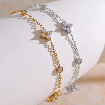 Constelación with Zirconia Bracelet (Gold Plated)