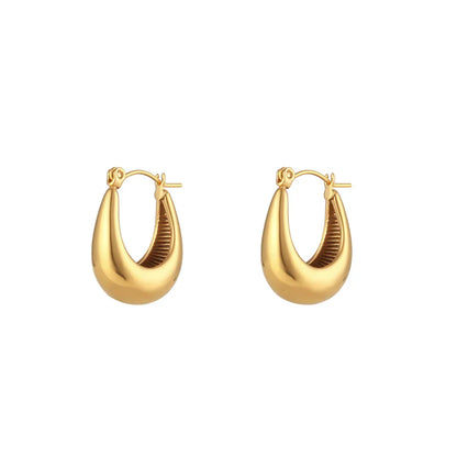 Hoop Canoa Earrings (Gold Plated)