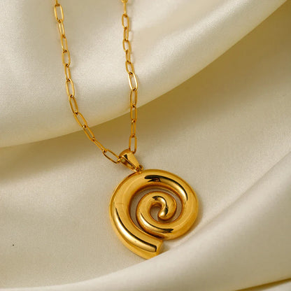 Espiral Grueso Necklace (18K Gold Plated)