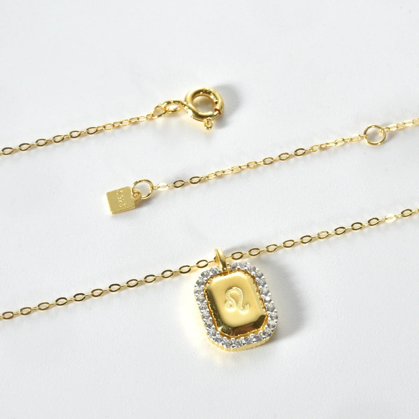 12 Signos del Zodíaco Zirconia Necklace (18K Gold Plated)