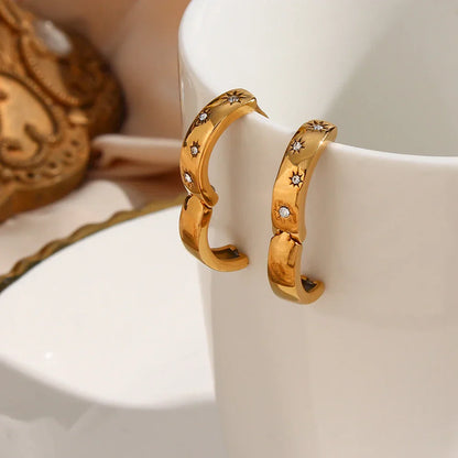 Stella Zirconia Earring (18K Gold Plated)