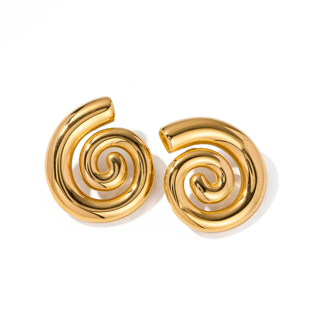 Espiral Chunky Earring (18K Gold Plated)