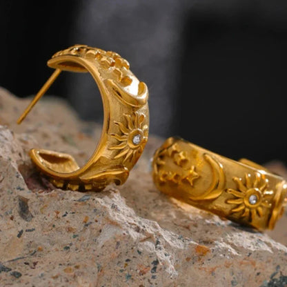 Aro Celeste Earring (18K Gold Plated)