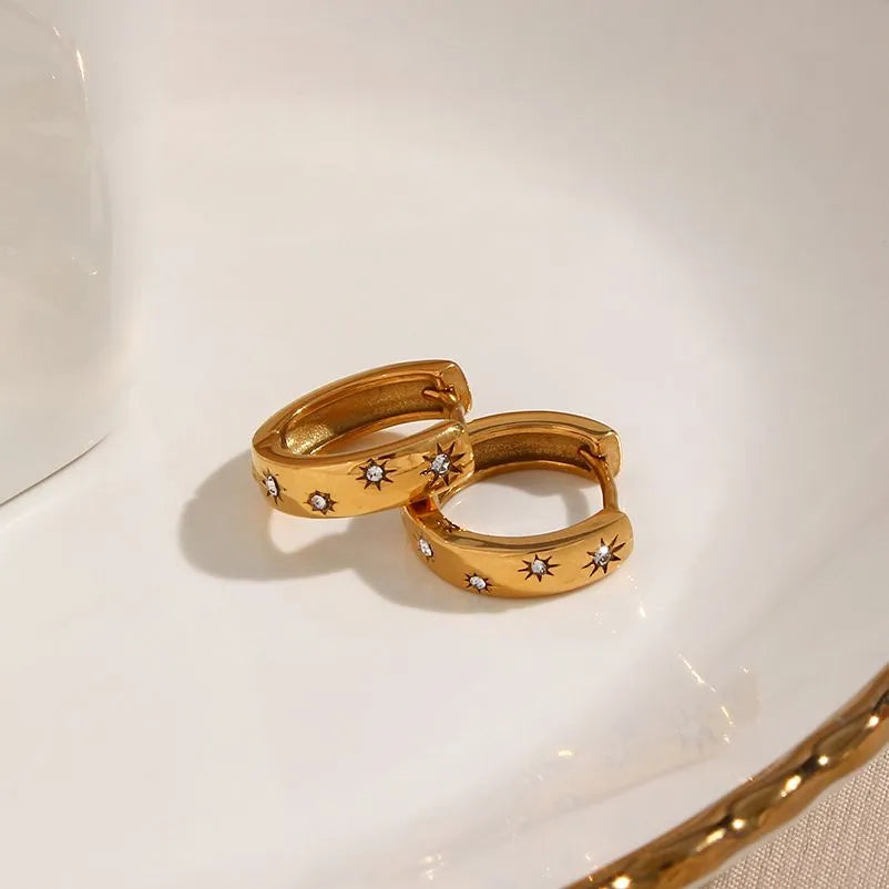 Stella Zirconia Earring (18K Gold Plated)
