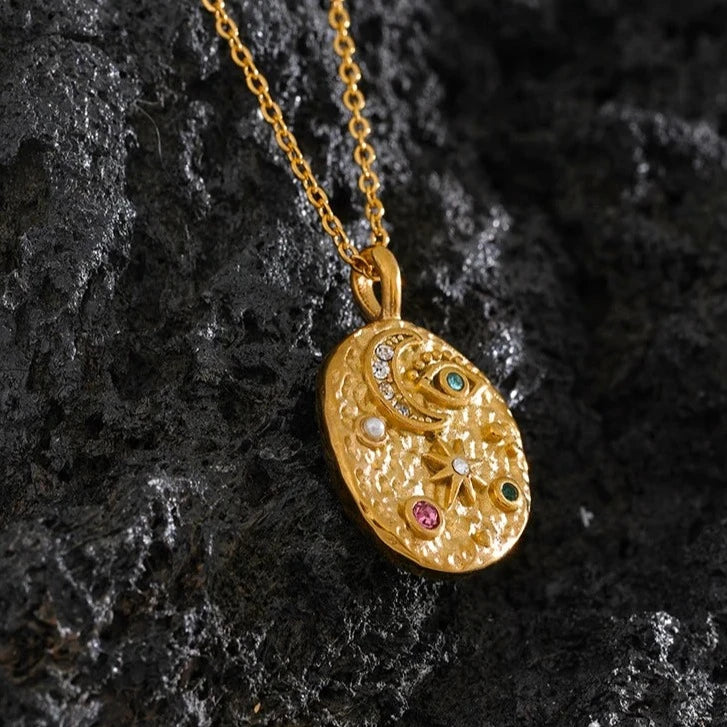 Set Marsella: Necklace + Ring (18K Gold Plated)