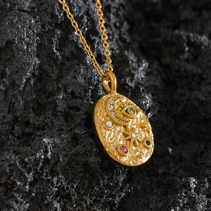 Set Marsella: Necklace + Ring (18K Gold Plated)