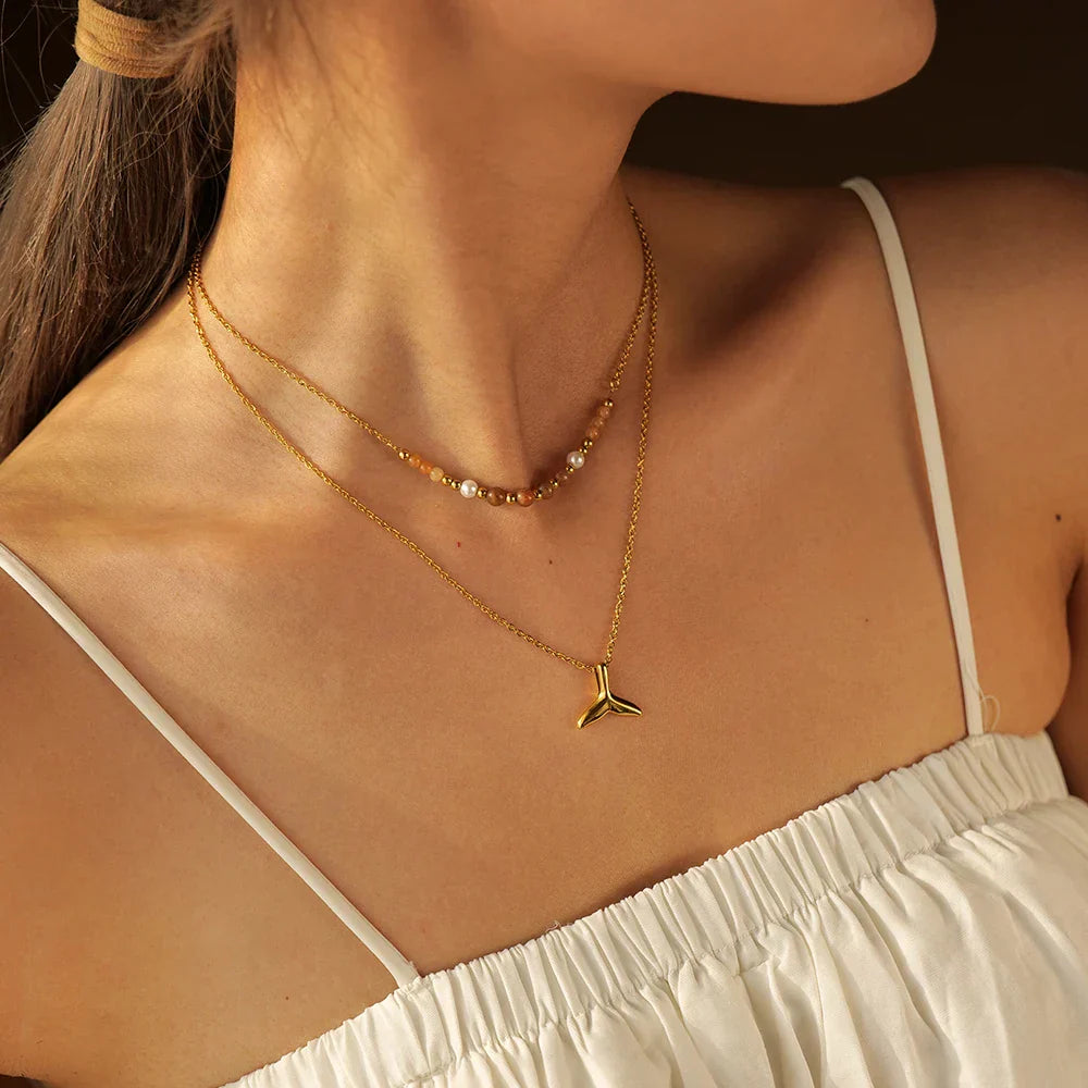 Mixto Sirena Necklace (18K Gold Plated)
