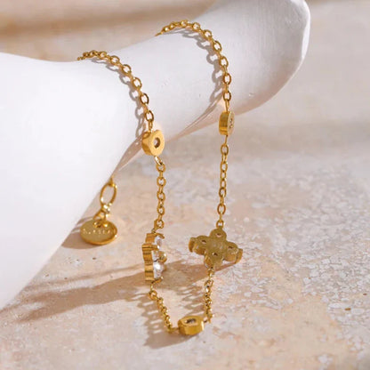 Constelación with Zirconia Bracelet (Gold Plated)