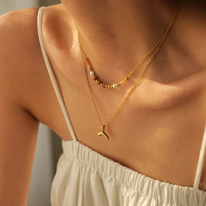 Mixto Sirena Necklace (18K Gold Plated)