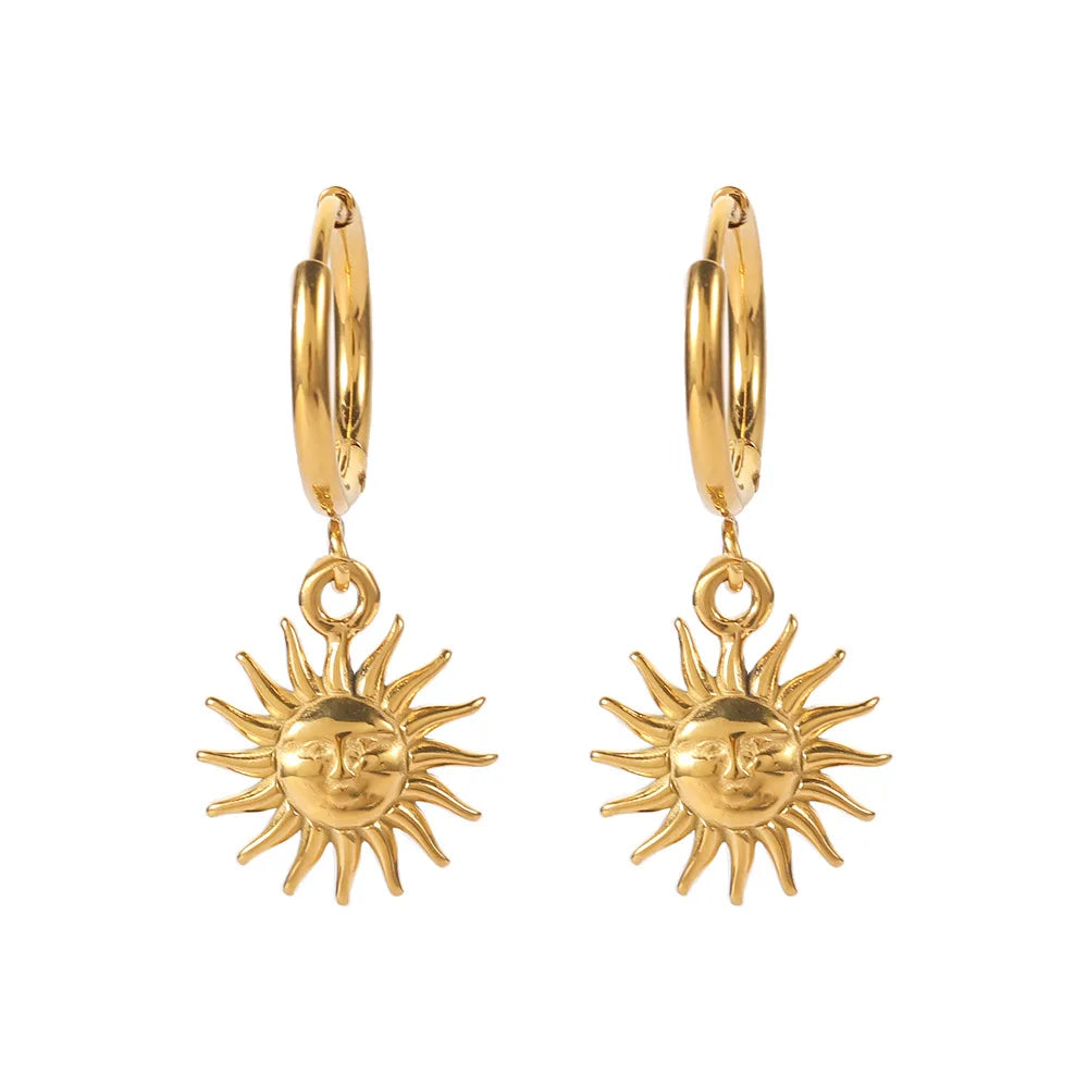 Sun of Mayo Earrings (18K Gold Plated)