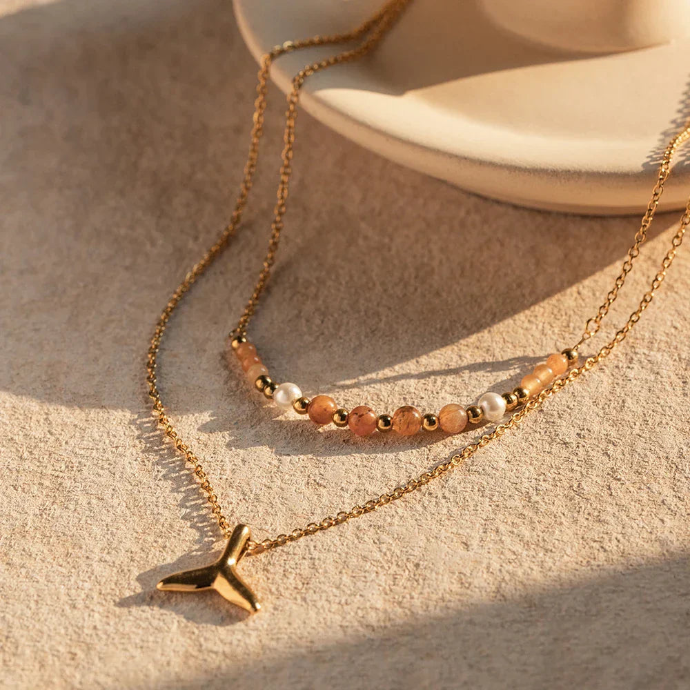 Mixto Sirena Necklace (18K Gold Plated)