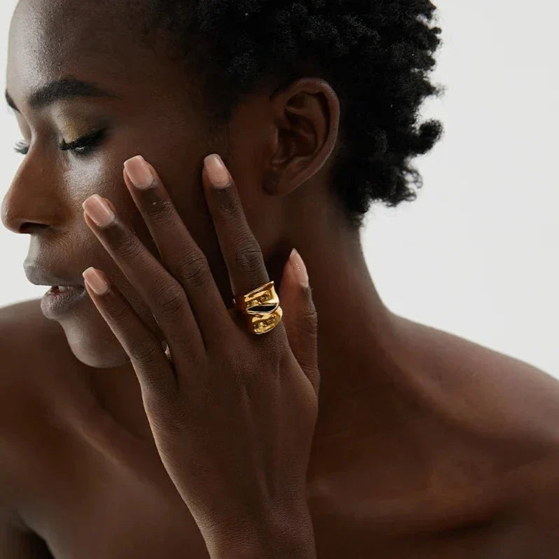 Voluta Elegance Ring (18K Gold Plated)