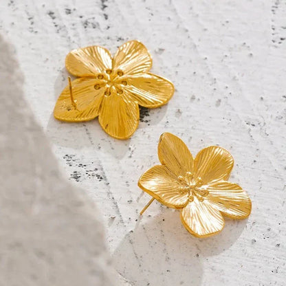Cherry Blossom Earring (18K Gold Plated)