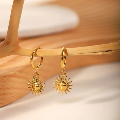 Sun of Mayo Earrings (18K Gold Plated)