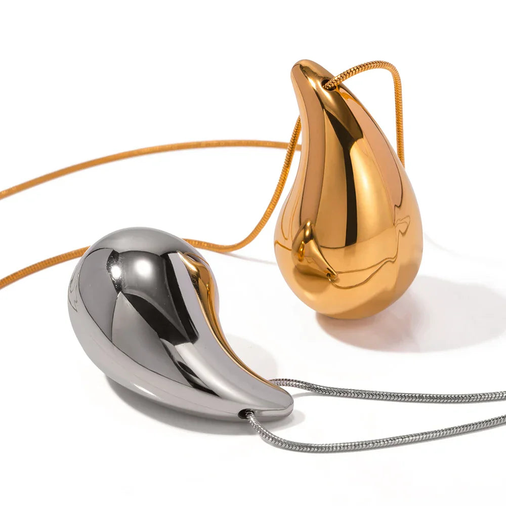 Drop Hailey Necklace (18K Gold Plated)