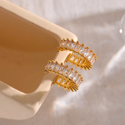 Aro Serena Zirconia Earring (18K Gold Plated)