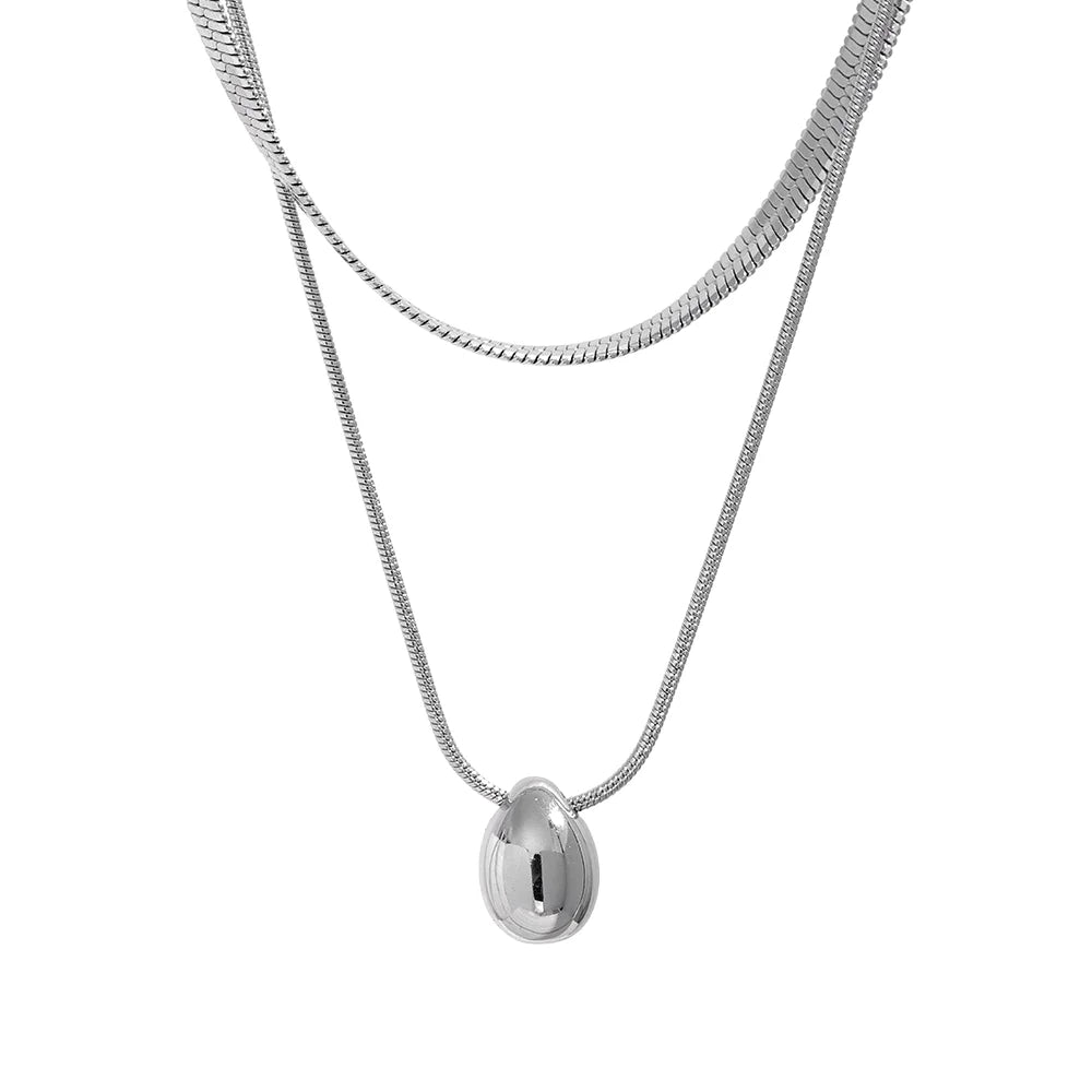 Mixto Goccia Necklace (18K Gold Plated)