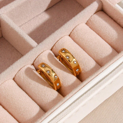 Stella Zirconia Earring (18K Gold Plated)
