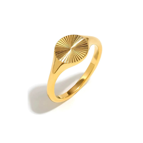Sun Radiant Minimalist Ring (Gold Plated)