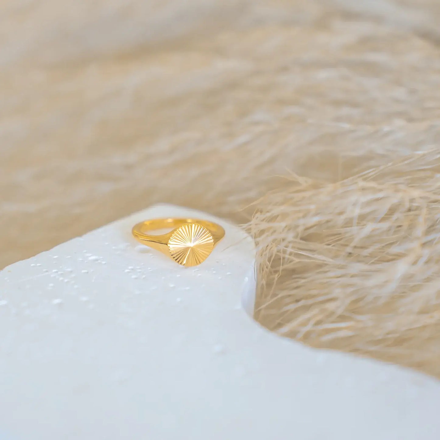 Sun Radiant Minimalist Ring (Gold Plated)