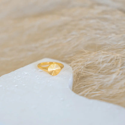 Sun Radiant Minimalist Ring (Gold Plated)