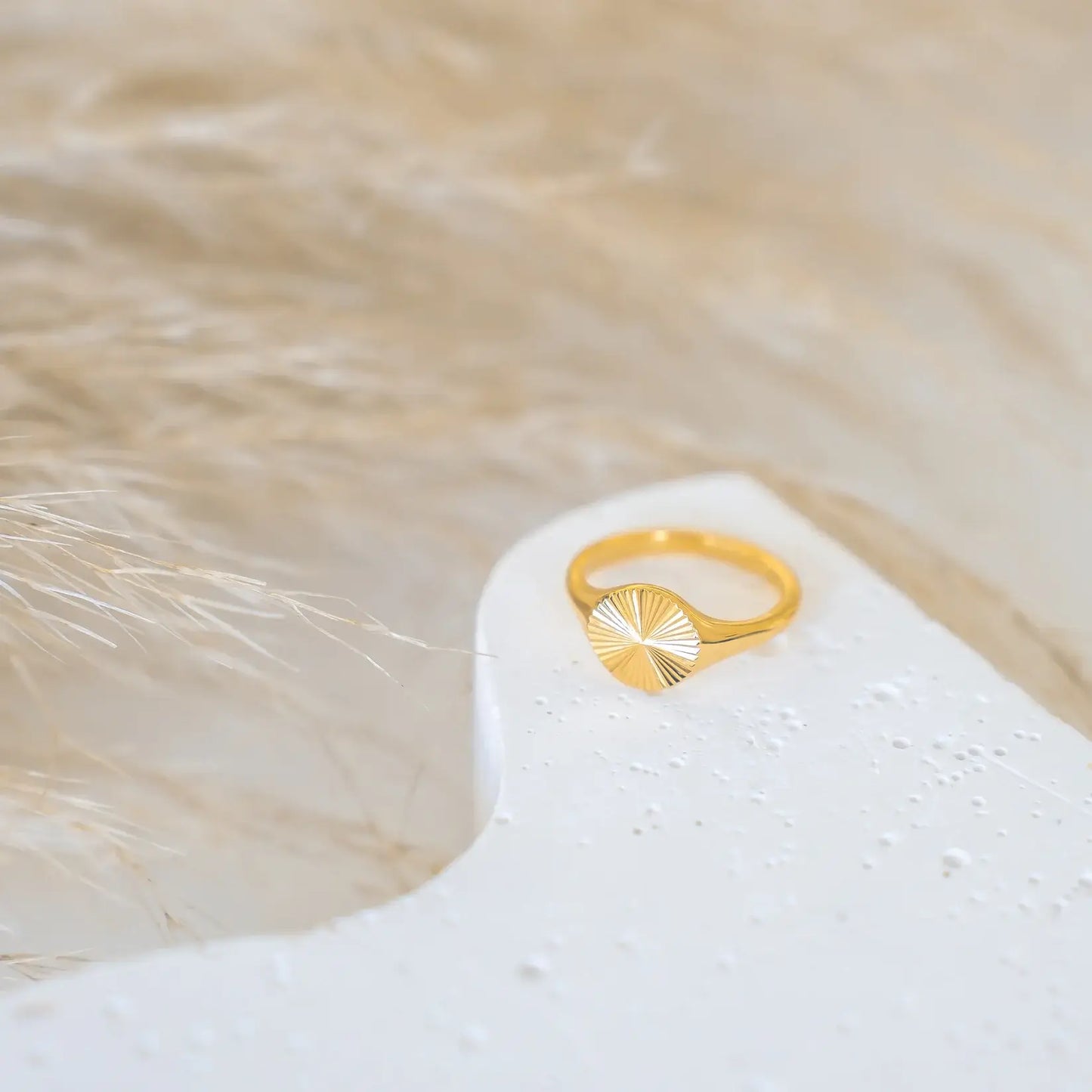 Sun Radiant Minimalist Ring (Gold Plated)