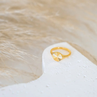 Sun Radiant Minimalist Ring (Gold Plated)