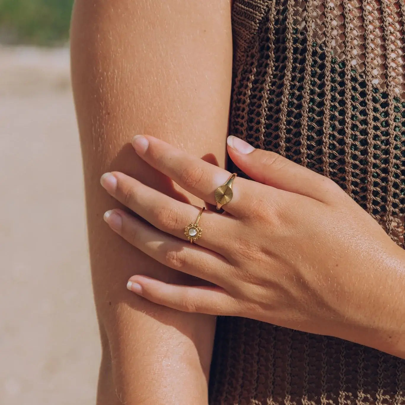 Sun Radiant Minimalist Ring (Gold Plated)
