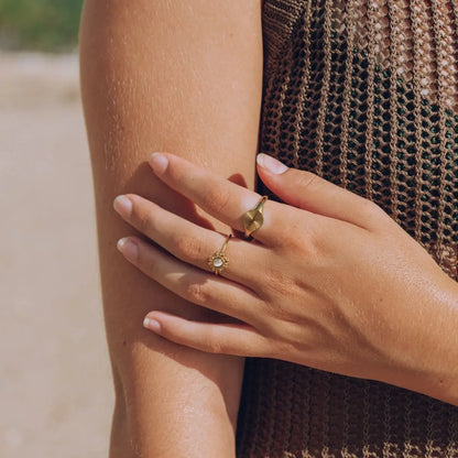 Sun Radiant Minimalist Ring (Gold Plated)