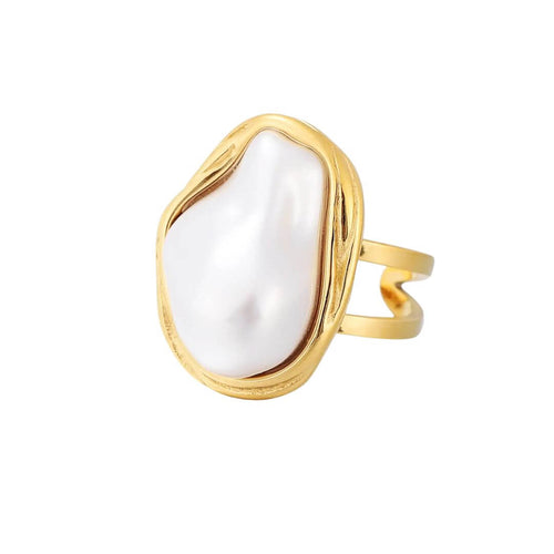 Pearl Aura Ring (Gold Plated)