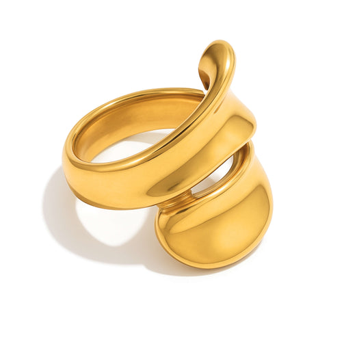 Voluta Elegance Ring (18K Gold Plated)