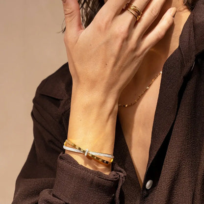 Brazalete Romano Zirconia (18K Gold Plated)