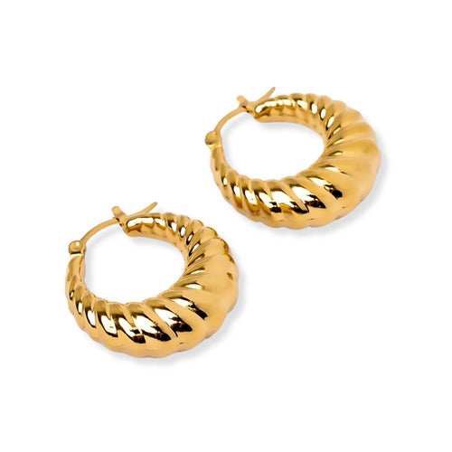 Aro Croissant Earring (Gold Plated)
