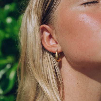 Hoop Canoa Earrings (Gold Plated)