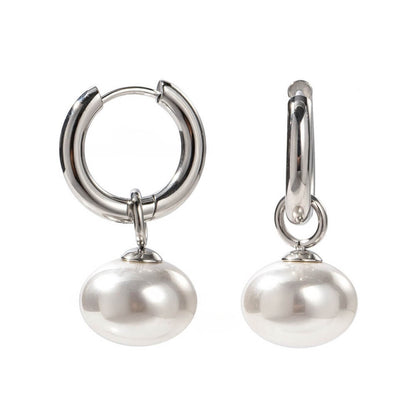 Emma Pearl Minimalist Earring (Chapados in Gold 18K)